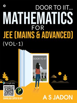 cover image of Mathematics For Jee (Mains & Advanced)